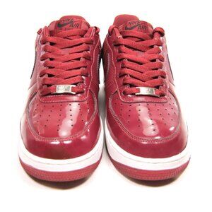 Nike Air Force 1 Shoes Mens Size 8.5 Burgundy Patent Leather Low Top 315122-601